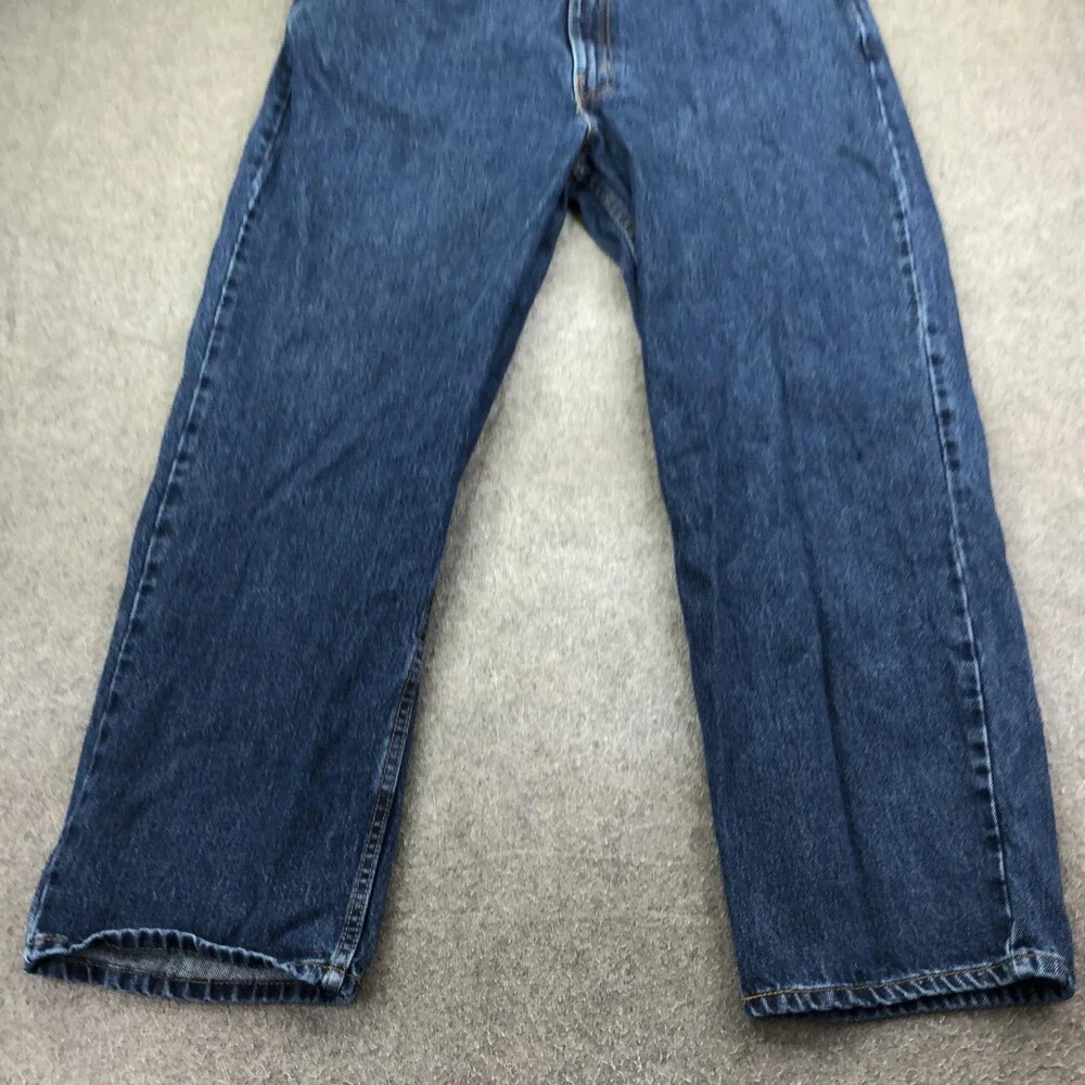 Levis 550 Jeans Mens 42x30 Blue Medium Wash Relaxed Tapered Denim Pants Casual